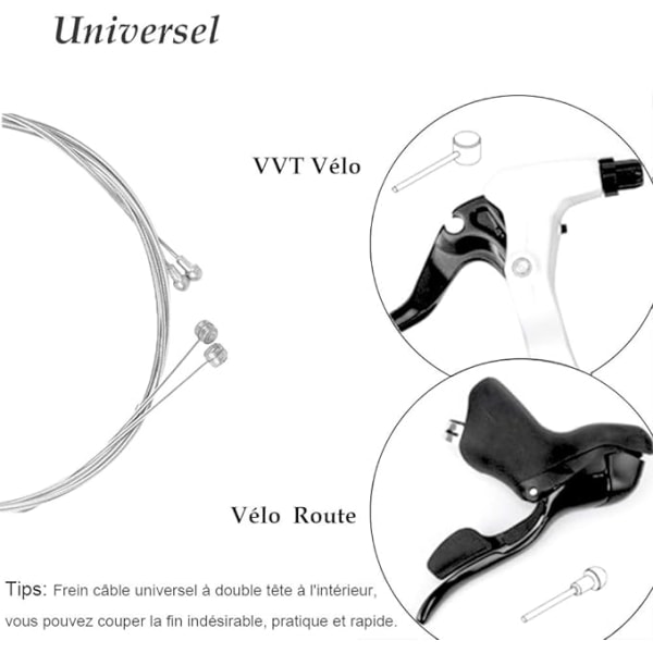 Universal sykkelbremsekabel og bokssett Base bremsekabel erstatningssett