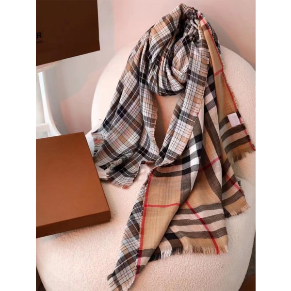 Vinterhalsdukar Damrutig Halsduk Varm Pashmina Sjal Wrap för Kvinnor Män Höst