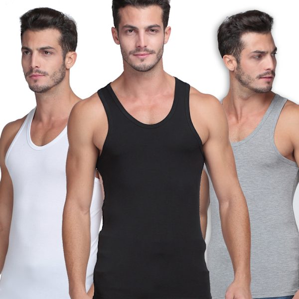 Mænds 3-pak Dry Fit Y-Back Workout Tank Top Mesh Ærmeløs Gym Muscle Fit