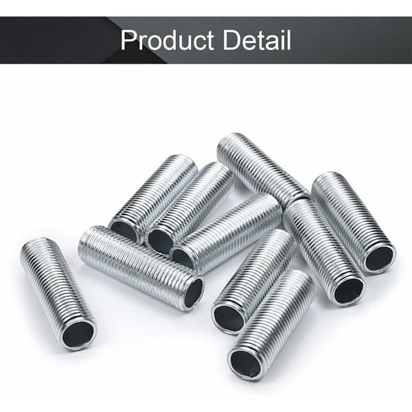 6-pack M10-lamprör gängade kopplingar Längd: 30 mm - Stigning: 1 mm V