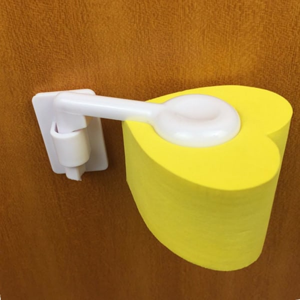 4 Hinged Door Stopper Finger Protector Baby Child Safety Protection (Yellow