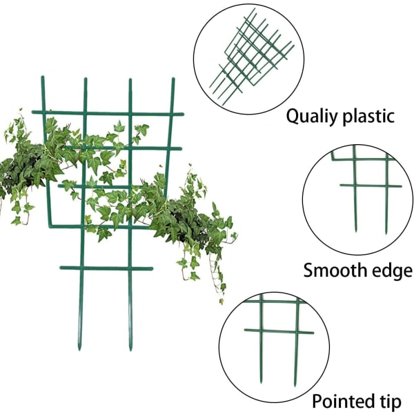 Plastplante Støtte Hage Spileverk for Klatreplanter Klatrestativ for