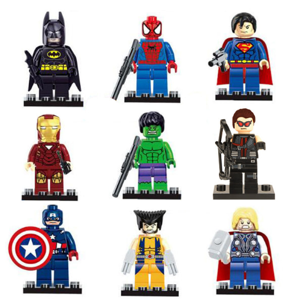 8 Avengers Heroes Comic Minifigure Byggeklodser