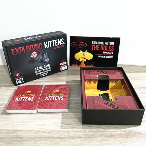 Eksploderende kattunger kortspill original komplett boks