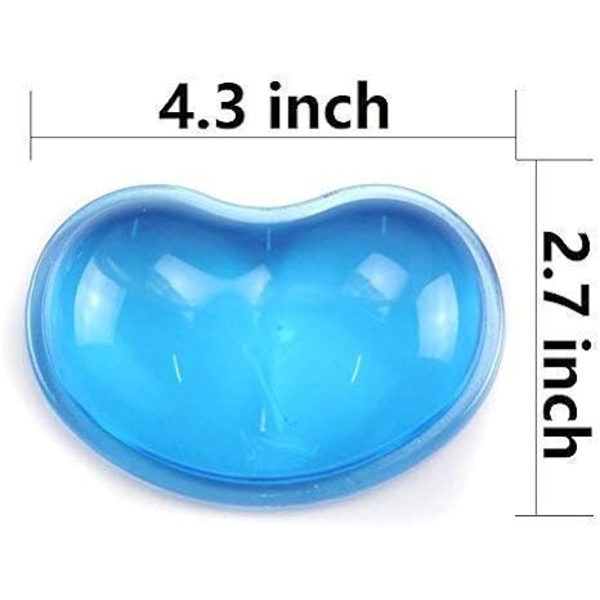Silikon Gel handledsstöd kudde hjärtformad translucens ergonomisk
