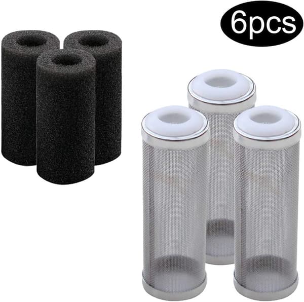 Filter Guard Mesh Beskyttelse 6 Stykker Filter Indløbssvamp Akvariefilter G