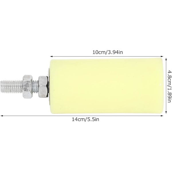 Rulleport Guide Rulle, 14cm Skydedørs Guide Rulle, M12 Nylon Heavy Duty Rulleport Guide Beslag, Skydedørs Hardware