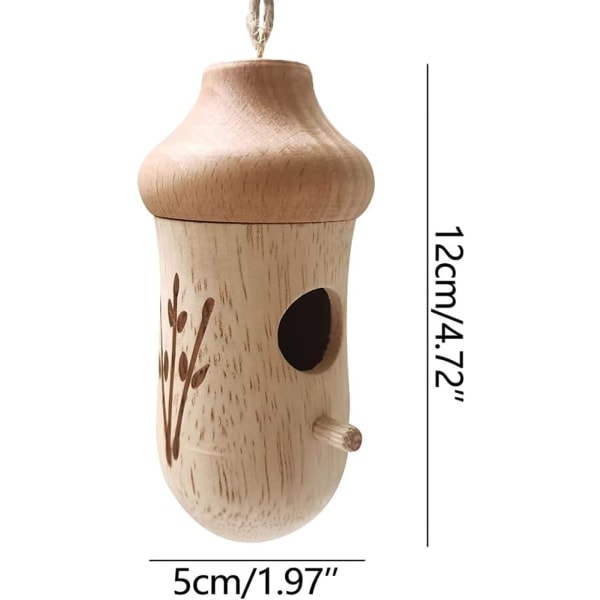 Tretre Hummingbird Utendørs Henging, Hummingbird Nest Wren Svelging Sparro