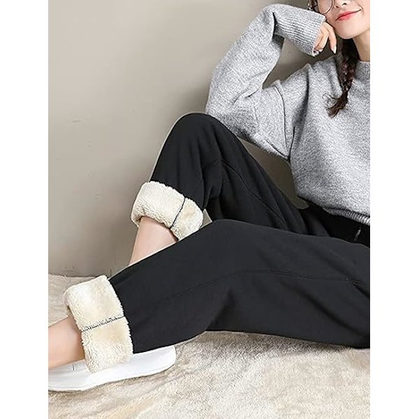 Dam Fleece Joggingbyxor med Sherpafoder