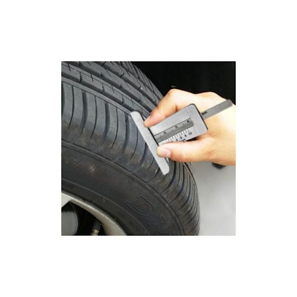 1 st Car Tire Depth Gauge, Rostfritt Stål Däck Checker, Skjutmått för