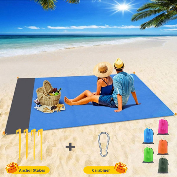 Strandfilt 78''×81'' 4-7 Vuxna Överdimensionerad Lätt Vattentät Sandpro