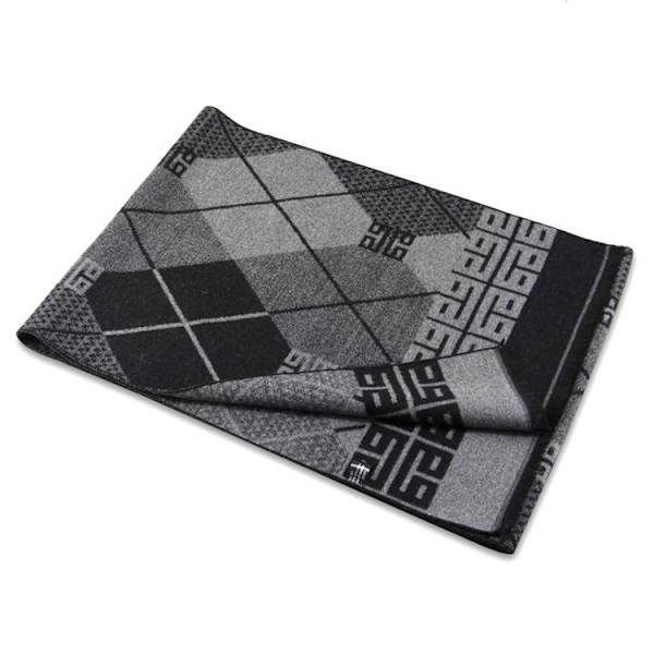 (Svart) Herrscarf Varm Tjockad Kashmirscarf