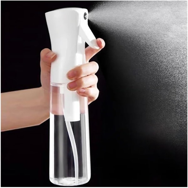 Hårsprayflaska, Kontinuerlig Vatten Tom Mister Sprayflaska, Tämj Håret på Morgonen, Hårstilering, Växter 300ml Tomma Sprayflaskor - Transparent
