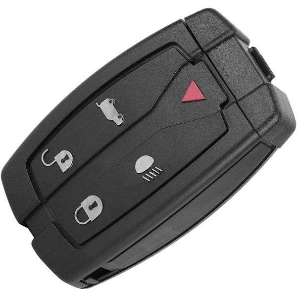 Fjärrkontrollfodral för bil, Smart nyckelskal ABS 4 knappar för Freelander 2, Svart