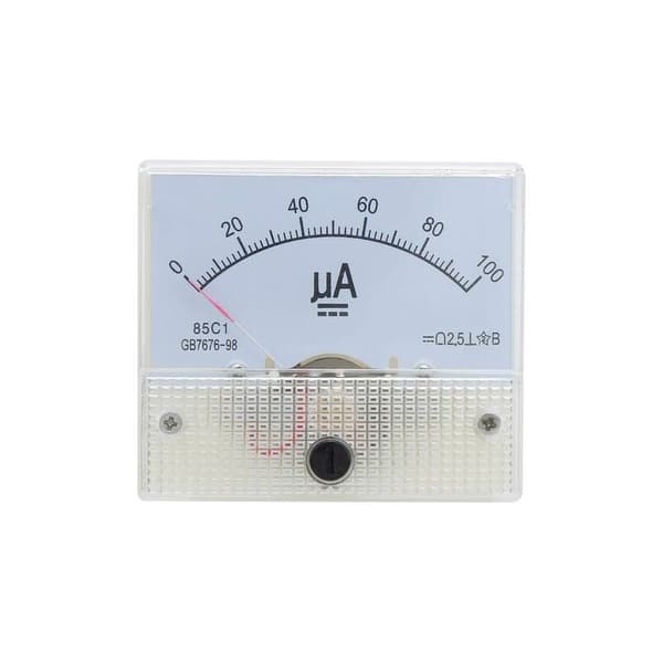 Analog voltmeter, 85C1 DC 0100UA pointer analog ammeter, strømoverflade panel med enkel struktur