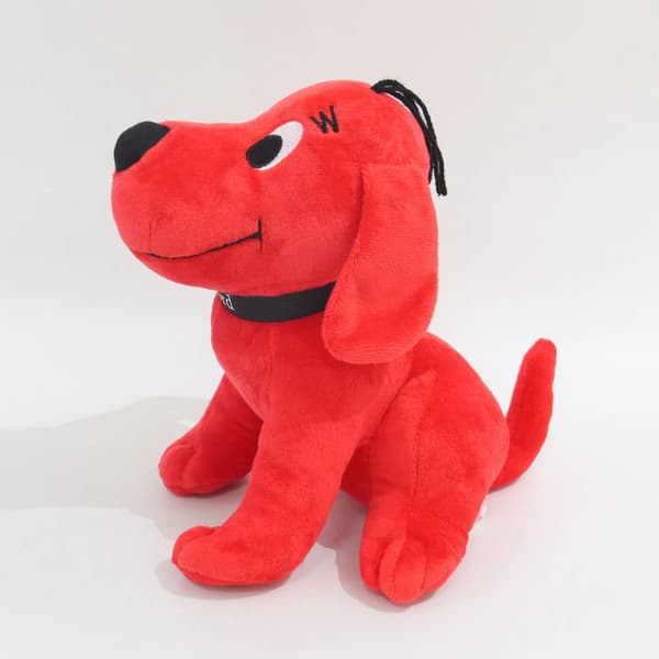 Iso punainen koirapehmolelu - Pehmoeläin, 23 cm, punainen