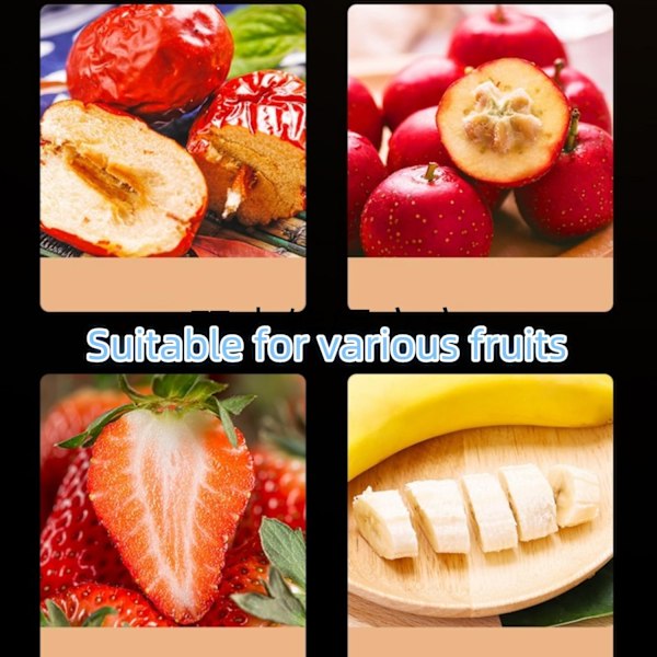 Fruktkutter, 1 st Fruktskivare, Handhållen Skivare - Bananskivare Fruktkutter Multifunktionell för Bananer, Jordgubbar, Ägg Mini Skivare Tunn Skärning