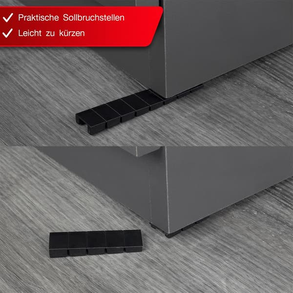 20-pack möbelkilar - 8 x 20 x 98 mm - Plast - Med integrerad för
