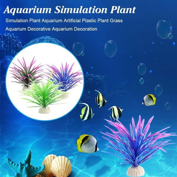 Simulerte planter Kunstige plast Kunstige akvarieplanter for akvarium
