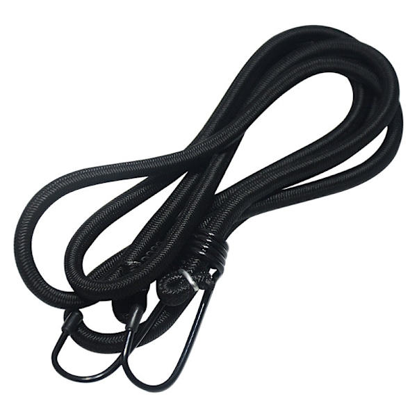 120 cm Bungee-rep med krokar, extra starka svarta Bungee-rep med spärrar, lämplig för utomhusbruk, väderbeständig, presenning, bil