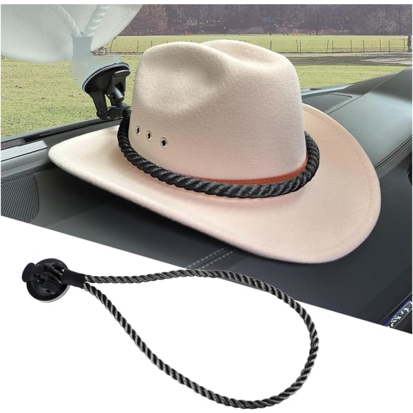 Hatun pidikkeet autoon, Cowboy Hat Holder Rack imukupilla ja H