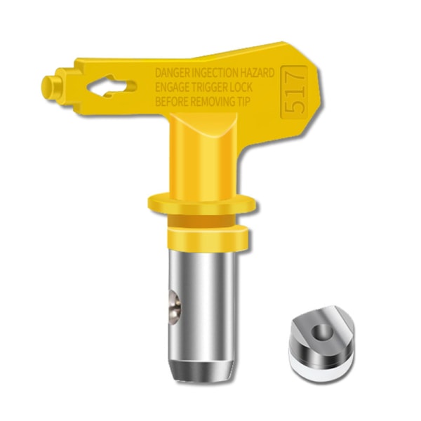 4 stk. 517 Tungstenstål Airless Dyse Reversibel Sprøjtepistol med 4 Ringe