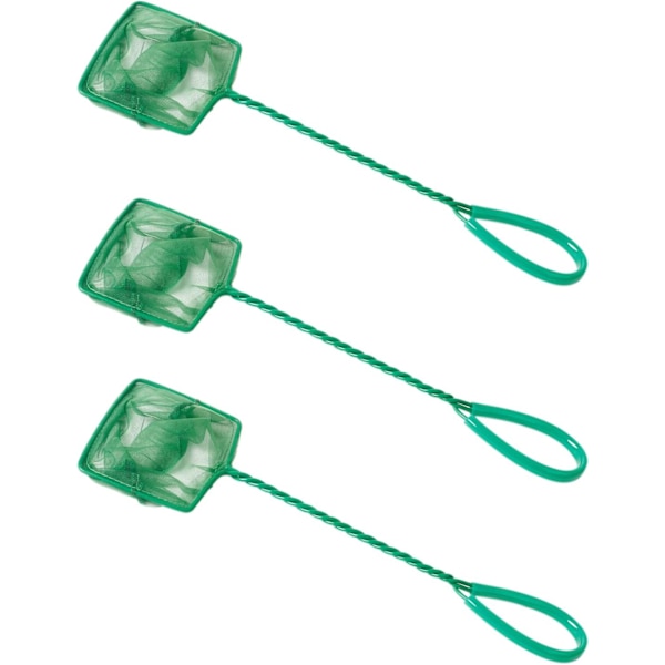 3 stk. 4 tommer akvariefisk net, 25 x 10 cm