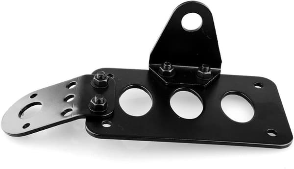 Motorcykel Side Mount Bracket Universal Baglygte Nummerpladeholder