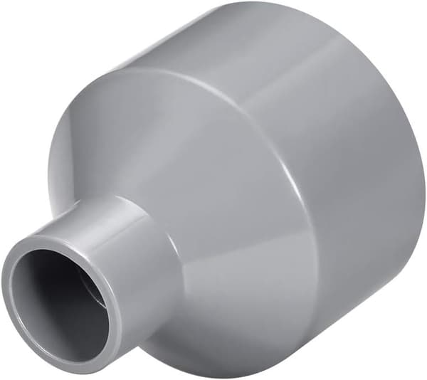 50mm x 20mm Reduser PVC Rørkobling Muffe Til Muffe Kobling Grå 2stk