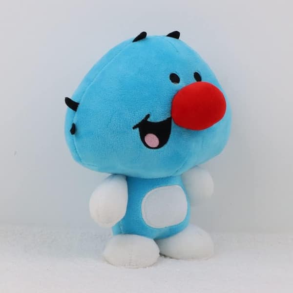 Blå kattebamse blå kattedukke dukke anime perifer 23cm