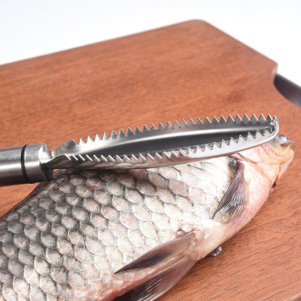 Kök Tillbehör Rostfritt Stål Fisk Vågar Skrapning Rivjärn Snabb Utlösning Fisk Rengöring Skalare Fisk Ben Skrapning Verktyg