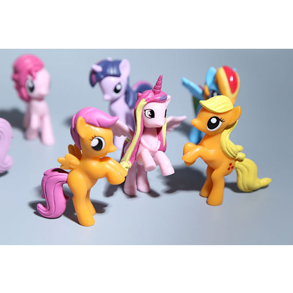 12-pack My Little Pony MLP Friends Figurer 7cm flerfärgad