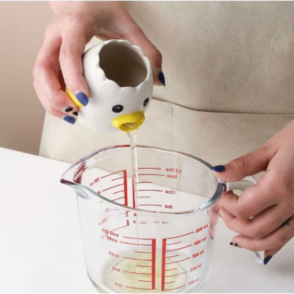 Äggvita Äggula Separator Verktyg Kyckling Ägg Äggula Vit Separator Keramik Ce