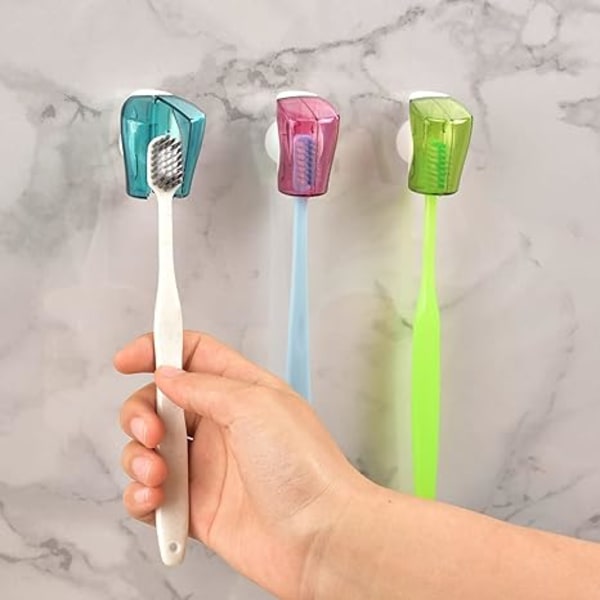 Tannbørstedeksler med sugelokk - Portable Toothbrush Protect