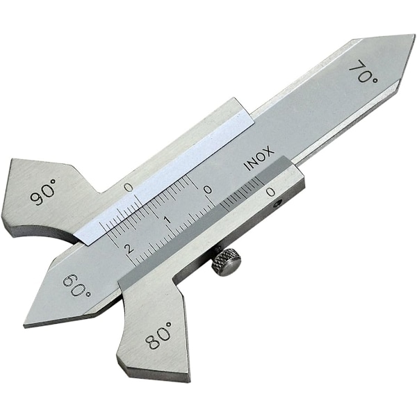 Svetsmätare 4 Visningsvinklar på Kropp 60° 70° 80° 90° Svetshöjdskontroll Fillet Tjocklek Fasvinkel