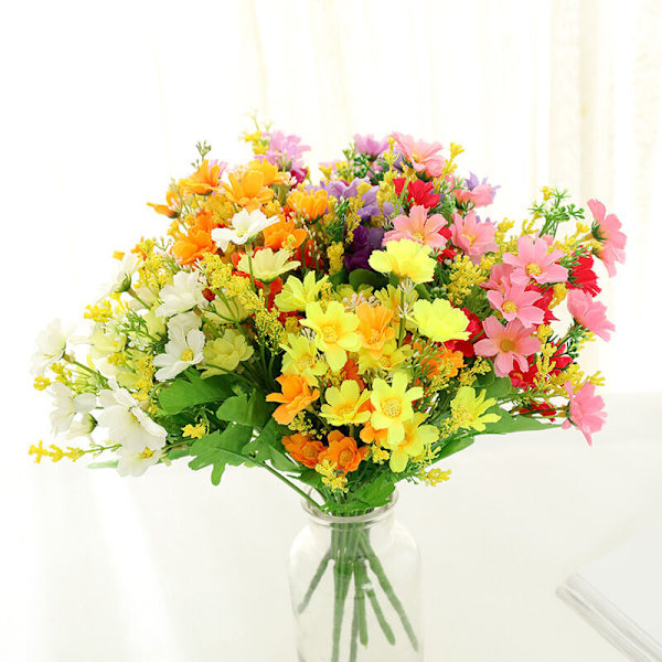 Konstgjord blomma Daisy, dekorativ dansande orkidé blomsterarrangemang, Danc