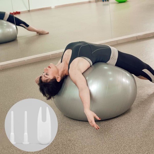 Yoga Luftprop, Yoga Luftprop, Fitness Luftprop, Træningsboldprop, Træningsboldprop Udskiftningssæt til Yogabold, Fitness Træningsbold - 15 stk.