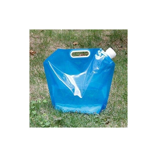 Set med 2 hopfällbara och bärbara dricksvattenbehållare (5 L + 10 L) Lämplig