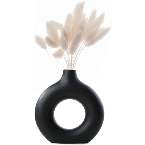 Kingbar Blomster Vase, Pampas Vase, Moderne Keramisk Keramisk Vase til Kontor Hjem