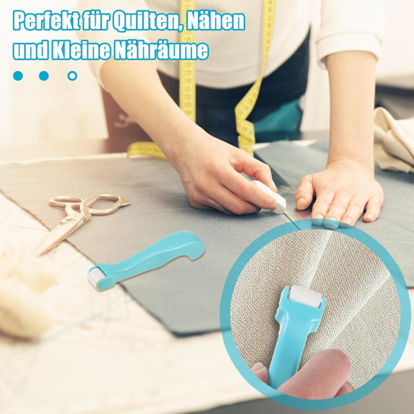 Sy- og quilteroller, liten bærbar sy- og quilteroller, sammenleggbar sy- og quilteroller med lettgrep håndtak for sy, quilting, trykking, blekk og sy