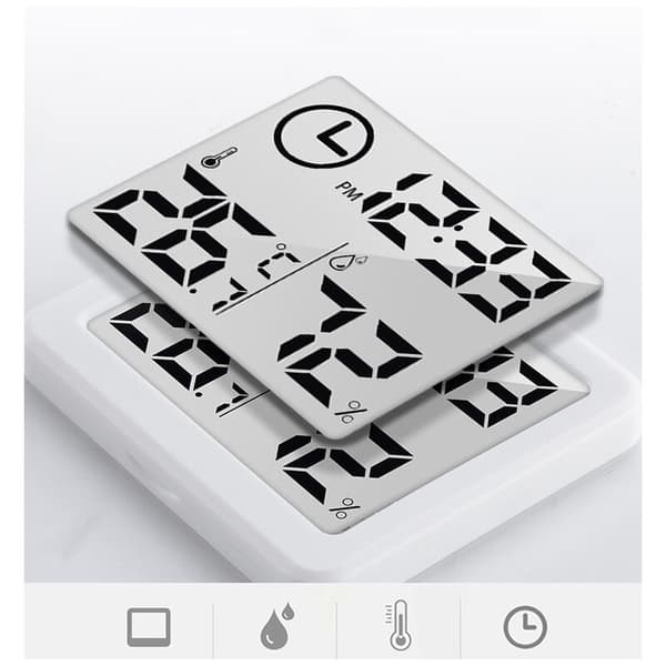 Smart Home Elektronisk Digital Termometer og Hygrometer, Husholdningstermometer, Indendørs Tør Hygrometer