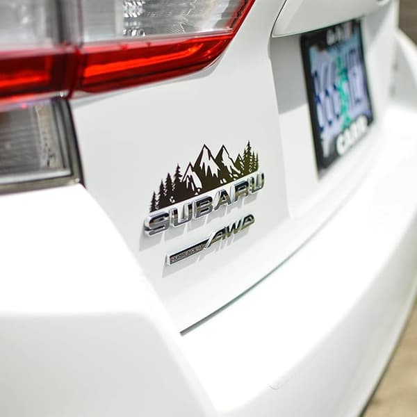 Bjerge Bilsticker, Camping Sticker, Bilsticker Bjerg Skov Vinyl,