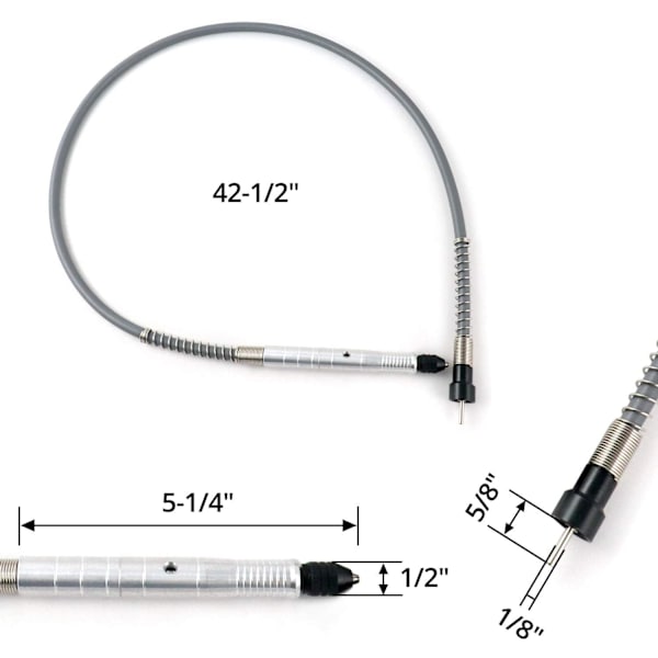 1/8\" Flexibel Rotationsverktygsadapter - Förlängningskabel för Dremel och Slip