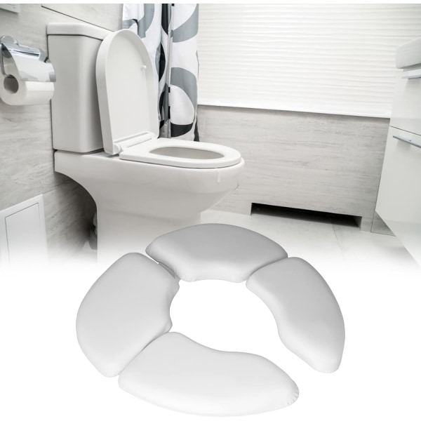 Reisepottesete Pad Wihite Foldable Toalettsete Pad Bærbar Polstret Toalettsete