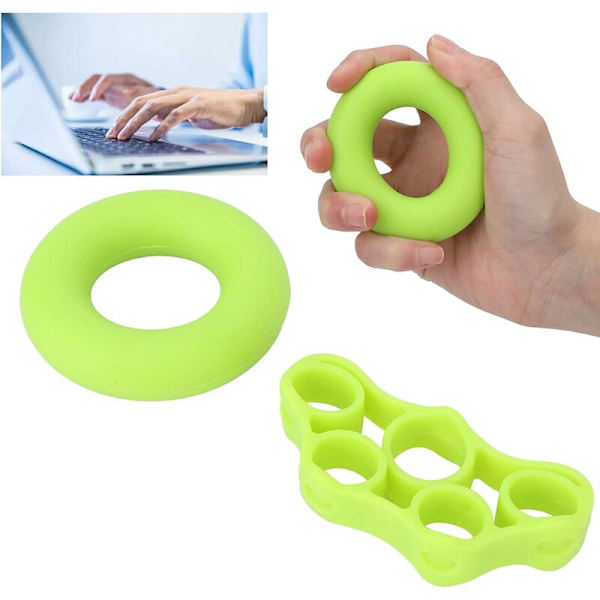 Grip Braces, 30 lbs O-formet grebforstærkningsring, fingerstrækker til