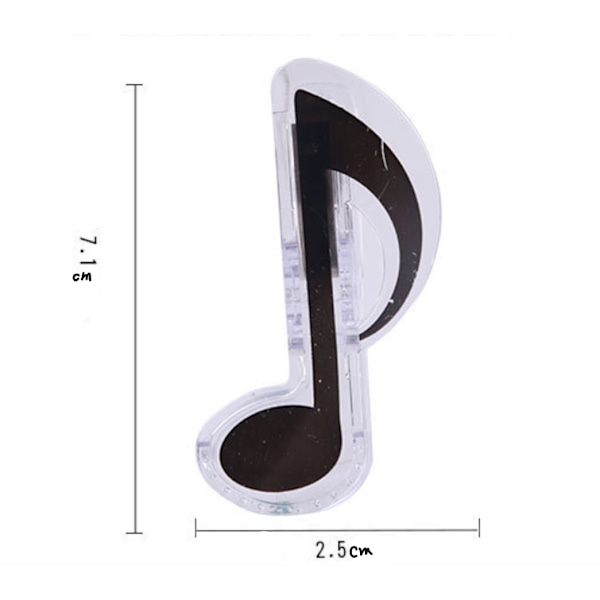 10 stk. Musik Symboler Binder Clips, Nod papir Klemme, til Nod Papir, Dokumenter, Noter Fotos - Kontor Forbrugsvarer, Diskantnøgle og Ottende Note, 5 C