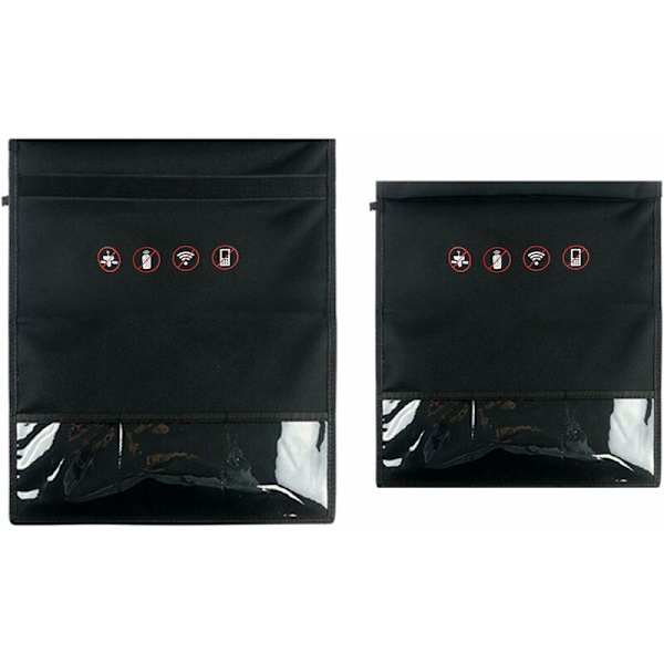 Signal Blocking Bag - Faraday Pouch för Signal Blocking Device - Faraday Cage Protection för Laptop, Tablet, Car Keys, Large Faraday Bag för Car