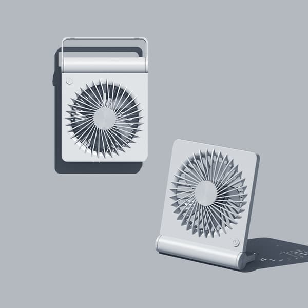 1 stk. Mini bærbar ventilator - til behagelig afkøling - Ideel til hjem, kontor og rejser