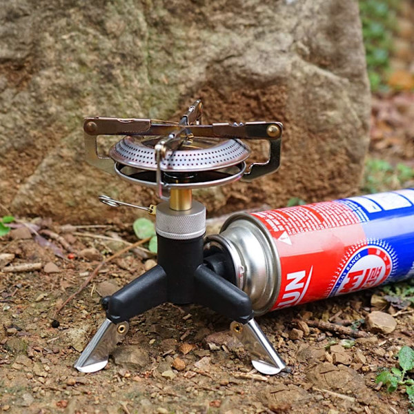 Utomhus Camping Gas Spis Adapter Bärbar Överföringshuvud Adapter Fällbar Gasomvandlare Matlagningstillbehör