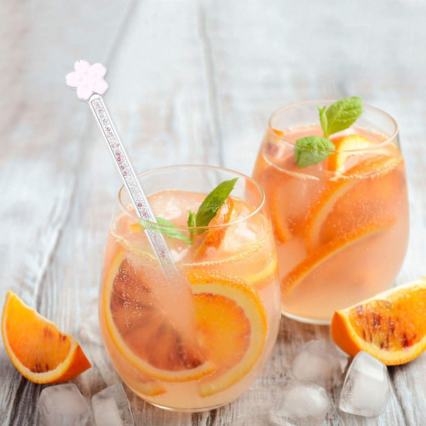 2 stk. Glas Omrøringsstang Genanvendelig Kaffe Omrøring Swizzle Stick Be